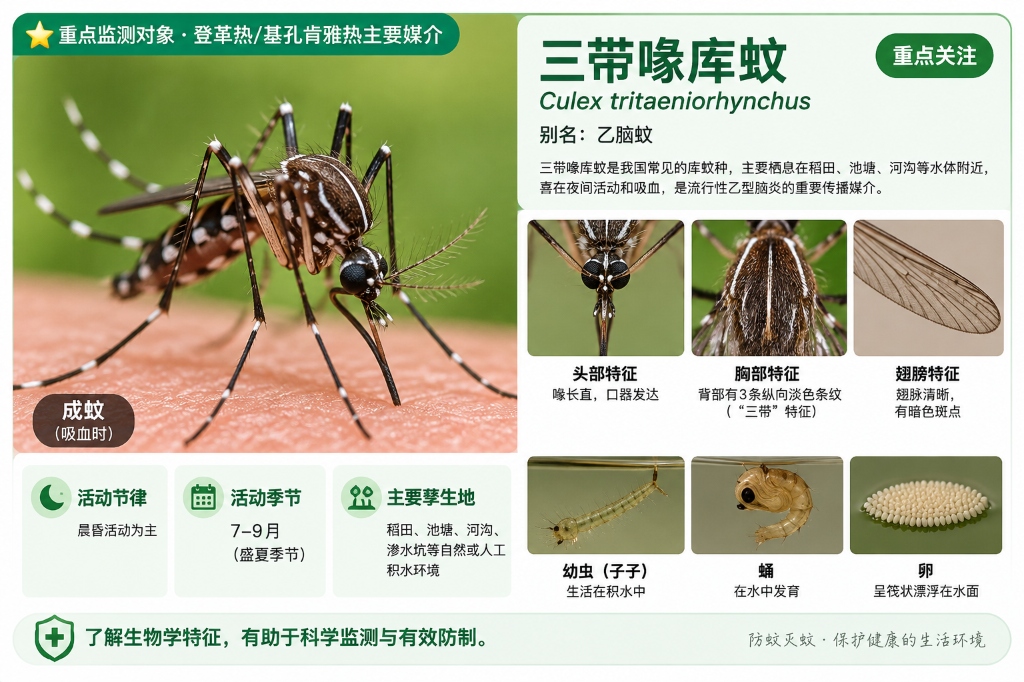 三带喙库蚊
